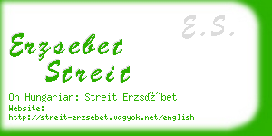 erzsebet streit business card